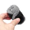 XIHALOOK Toddler Boys Girls Cozy Fleece Slippers with Non Skid Sole Bottom Warm Winter Socks Shoes Grey, 6.5-7.5 Toddler view 2