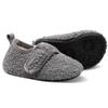 XIHALOOK Toddler Boys Girls Cozy Fleece Slippers with Non Skid Sole Bottom Warm Winter Socks Shoes Grey, 6.5-7.5 Toddler view 4
