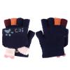 Kids Boys Girls Ski Gloves Warm Waterproof Snow Cycling Riding Toddlers Mittens (Navy Blue1) view 1