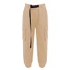 JanJean Kids Girls High Waisted Cargo Pants Casual Loose Combat Twill Trousers with Buckle Waist Belt Hip Hop Streetwear Khaki 8 Years view 1