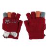 Kids Boys Girls Ski Gloves Warm Waterproof Snow Cycling Riding Toddlers Mittens (Red1) view 1