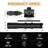 TOUGHSOUL Mlok Picatinny Tactical Flashlight 1250 Lumens, Rechargeable Flashlight with Remote Pressure Switch LED Light with Rechargeable Batteries and Charger Included (Picatinny Mounted) view 2