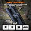TOUGHSOUL Mlok Picatinny Tactical Flashlight 1250 Lumens, Rechargeable Flashlight with Remote Pressure Switch LED Light with Rechargeable Batteries and Charger Included (Picatinny Mounted) view 4