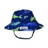 Flap Happy Baby Sun Hat | Toddler Bucket Hat to Protect Kids from Sunburn | UPF 50+ Highest Certified UV Sun Protection | Sharky, Large (12-24m) view 1
