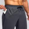 G Gradual Men's Sweatpants Mesh Lightweight with Zip Pockets Breathable Quick Dry Athletic Pants for Workout Running (Grey, Small) view 3