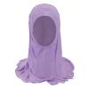 TINAYAUE Kids Girls Muslim Hijab Lace Islamic Scarf Shawls Turban with Flowers Hijab Chiffon Head Scarfs Head Wrap (2-7 Y) view 2