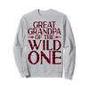 Great Grandpa of the Wild One Buffalo Plaid Lumberjack Sweatshirt view 1