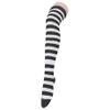 Zando Women's Knee High Socks for Halloween, Long, Plus Size Thigh High, Over Knee Stockings, Witch, Striped, Black White, One Size view 4