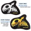 AIMSHARK Skull_Shark Golf Iron Covers/1pcs or 9pcs Set/Golf Head Covers/Golf Club Covers (Skull_Iron 9pcs Set White) view 4
