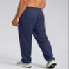 G Gradual Men's Sweatpants Mesh Lightweight with Zip Pockets Breathable Quick Dry Athletic Pants for Workout Running (Navy, Large) view 3