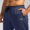 G Gradual Men's Sweatpants Mesh Lightweight with Zip Pockets Breathable Quick Dry Athletic Pants for Workout Running (Navy, Large) view 4