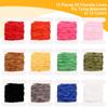 BBTO 12 Pieces Fly Tying Materials - 65.64 Yards Chenille DIY Fly Tying Thread Craft Fly Tying Tinsel for Streamers, Wooly Buggers, Nymphs view 3