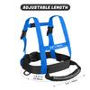 Odoland Kids Ski Snowboard Training Harness Toddler Skiing Harness with Removable Leash Speed Control Teaching for Beginners, Blue view 4