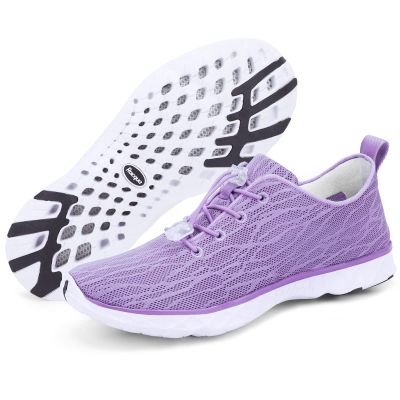 Racqua Womens Walking Swimming Aqua Shoes Outdoor Quick Drying Water Shoes Lightweight Athletic Sport Shoes Violet 6