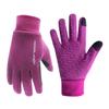 HANDLANDY Winter Gloves for Men & Women Touch Screen Warm Gloves, Upgraded Anti- Slip Thermal Running Gloves (Small, Purple-Upgraded) view 1