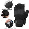 FIORETTO Fingerless Gloves, Airsoft Gloves, Half Finger Gloves for Driving, Cycling, Shooting, Hunting, Motorcycle, Climbing, Outdoor Work Black Small view 2