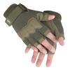 FIORETTO Fingerless Gloves, Airsoft Gloves, Half Finger Gloves for Driving, Cycling, Shooting, Hunting, Motorcycle, Climbing, Outdoor Work Green Medium view 4