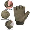 FIORETTO Fingerless Gloves, Airsoft Gloves, Half Finger Gloves for Driving, Cycling, Shooting, Hunting, Motorcycle, Climbing, Outdoor Work 2 Pairs(Black+Green Camo) Small view 3