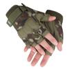 FIORETTO Fingerless Gloves, Airsoft Gloves, Half Finger Gloves for Driving, Cycling, Shooting, Hunting, Motorcycle, Climbing, Outdoor Work 2 Pairs(Black+Green Camo) Small view 4