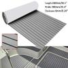 Fetcoi EVA Foam Boat Decking Sheet,Non-Skid Self-Adhesive for Marine Yacht RV Swimming Pool Garden,94.5"x 35.4"Boat Flooring Decking (Gray+Black) view 3