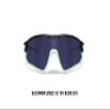 Bertoni Sport Sunglasses Polarized Photochromic Cycling MTB w. Prescription Carrier QUASAR (Black-Aquamarine/Blue Mirror) view 2
