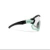Bertoni Sport Sunglasses Polarized Photochromic Cycling MTB w. Prescription Carrier QUASAR (Black-Aquamarine/Photochromic) view 3