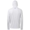 BASSDASH UPF 50+ Mens Long Sleeve Fishing Shirt with Mask UV Neck Gaiter Hoodie White view 2