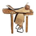 Y&Z Leather Western Barrel Racing Horse Saddle Headstall Breast Collar and Reins 14"-18""'' (16" Inches Seat)
