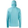 BASSDASH UPF 50+ Mens Long Sleeve Fishing Shirt with Mask UV Neck Gaiter Hoodie Turquoise view 2
