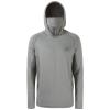 BASSDASH UPF 50+ Mens Long Sleeve Fishing Shirt with Mask UV Neck Gaiter Hoodie Ash Grey view 3