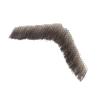 Qiureva Fake Mustache Fake Beard Realistic 100% Human Hair Full Hand Tied Goatee False Beards Lace Invisible Fake Mustache for Halloween Dressing Men Makeup Entertainment/Drama/Party/Movie Brown view 4