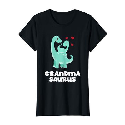 Grandmasaurus Funny Dinosaur Baby Shower Grandma New Baby T-Shirt
