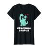 Grandmasaurus Funny Dinosaur Baby Shower Grandma New Baby T-Shirt view 1