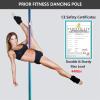 PRIOR FITNESS Premium Dance Pole Removable 45mm Spinning & Static Dancing Pole Heavy-Duty Steel Pole Dancing Pole, Adjustable Height Professional Grade Excellent for Home Exercise Club Gym Colorful view 4