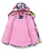 BINPAW Girls Lightweight Softshell Windbreaker Jacket Cartoon Printting Hooded Outerwear, Pink flower, 8-9 Years/Tag 140 view 3