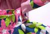 BINPAW Girls Lightweight Softshell Windbreaker Jacket Cartoon Printting Hooded Outerwear, Pink flower, 8-9 Years/Tag 140 view 4