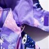 BINPAW Girls Lightweight Softshell Windbreaker Jacket Cartoon Printting Hooded Outerwear, Purple animal, 8-9 Years/Tag 140 view 4