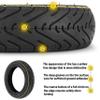YBang 60/70-6.5 tubeless tire with valve for Segway Ninebot Max G30 / G30P / G30LP electric scooter solid rubber tires 10-inch anti-slip explosion-proof tires (1 Pce) view 4
