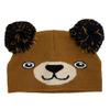 Arctic Gear Made in The USA Infant Specialty Hats Brown Bear with Double Poms view 1