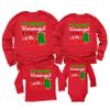 It's The Most Wonderful Time of The Year Christmas Matching Family Youth Boy Girl Long Sleeve Shirt Red view 1
