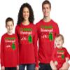 It's The Most Wonderful Time of The Year Christmas Matching Family Youth Boy Girl Long Sleeve Shirt Red view 2
