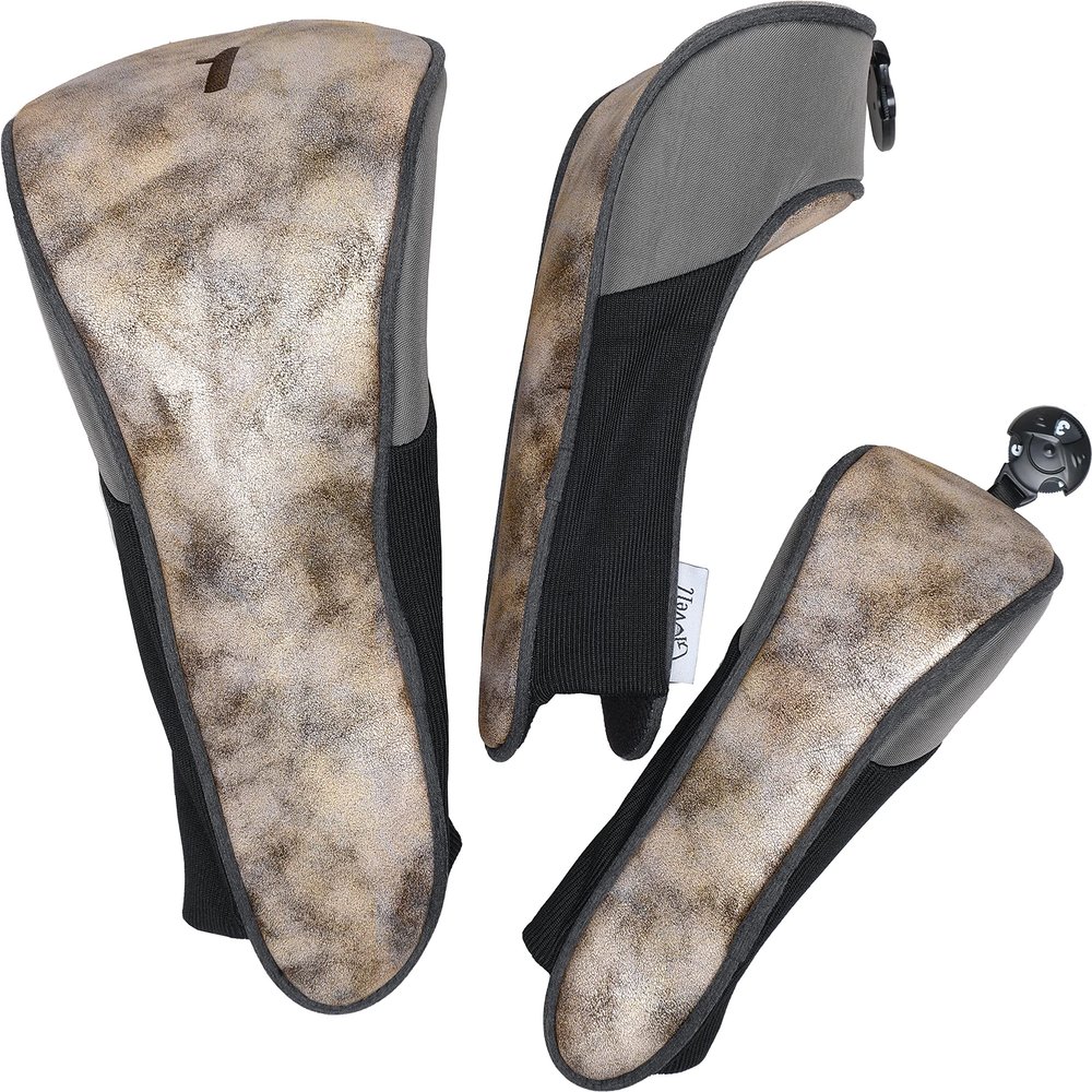 Glove It Golf Club Covers for Women, Set of 3 Numbered Ladies Golf Head Covers for Hybrid, Wood & Driver Clubs, Extra Protection, Luxe
