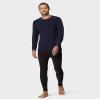 32 Degrees Heat Mens Performance Thermal Heavyweight Fleece Baselayer Legging Pant, Black, XX-Large view 2