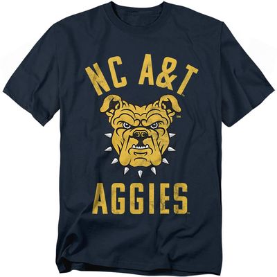 North Carolina A&T State University Official Aggies Logo Unisex Adult T Shirt,Navy, 5X-Large