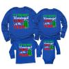 It's The Most Wonderful Time of The Year Christmas Matching Family Youth Boy Girl Long Sleeve Shirt Royal view 1