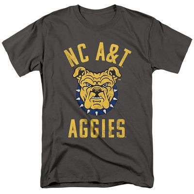 North Carolina A&T State University Official Aggies Logo Unisex Adult T Shirt,Charcoal, 5X-Large