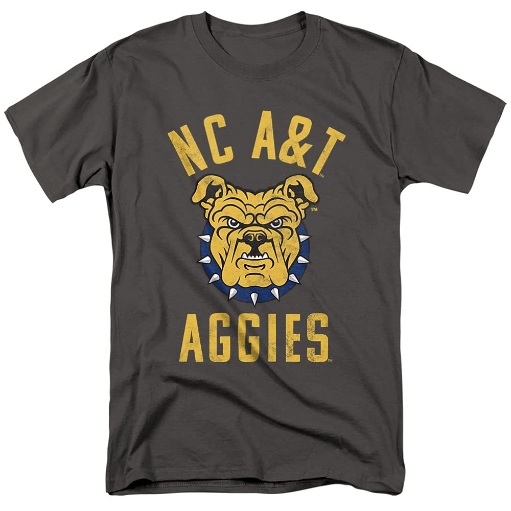 North Carolina A&T State University Official Aggies Logo Unisex Adult T Shirt,Charcoal, 5X-Large