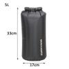 1 PCS Floating Waterproof Dry Bag, 3L/5L/10L/20L/35L Lightweight Waterproof Bag Drybag Sack for Beach, Fishing, Kayaking, Boating, Hiking, Camping (Black,5L) view 2
