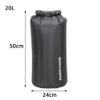 1 PCS Floating Waterproof Dry Bag, 3L/5L/10L/20L/35L Lightweight Waterproof Bag Drybag Sack for Beach, Fishing, Kayaking, Boating, Hiking, Camping (Black,20L) view 2