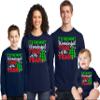 It's The Most Wonderful Time of The Year Christmas Matching Family Toddler Girl Boy Long Sleeve Shirt Navy view 2